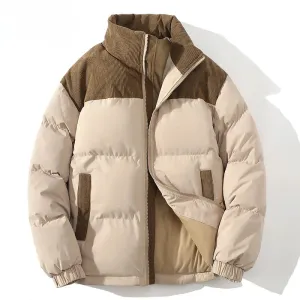 Aaliyah  Quilted Puffer Jacket with Corded Accents