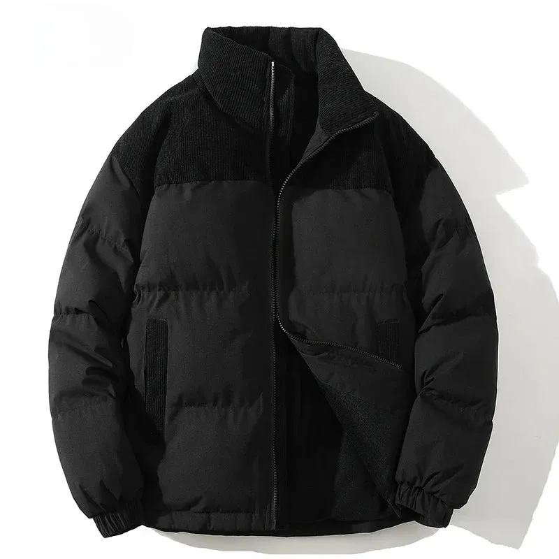 Aaliyah  Quilted Puffer Jacket with Corded Accents