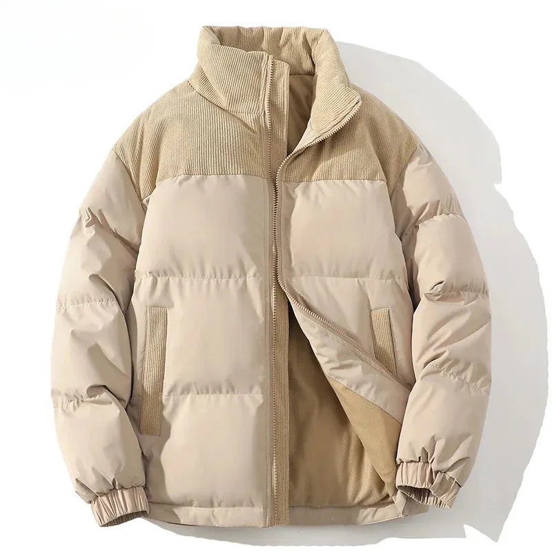 Aaliyah  Quilted Puffer Jacket with Corded Accents