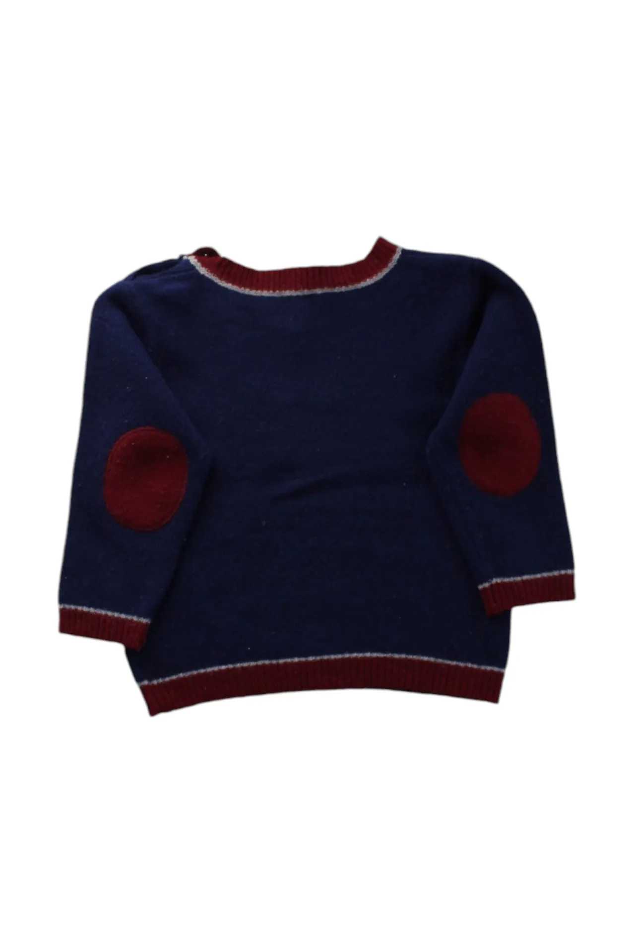 Bonpoint V-Neck Knit Sweater 2T