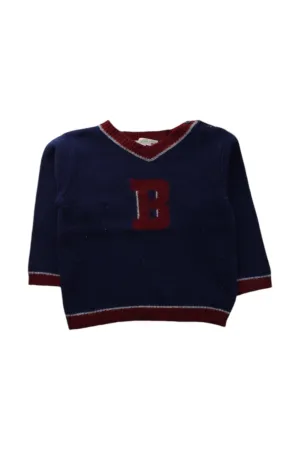 Bonpoint V-Neck Knit Sweater 2T