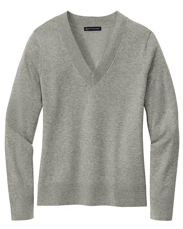 Brooks Brothers - Women's Cotton Stretch V-Neck Sweater