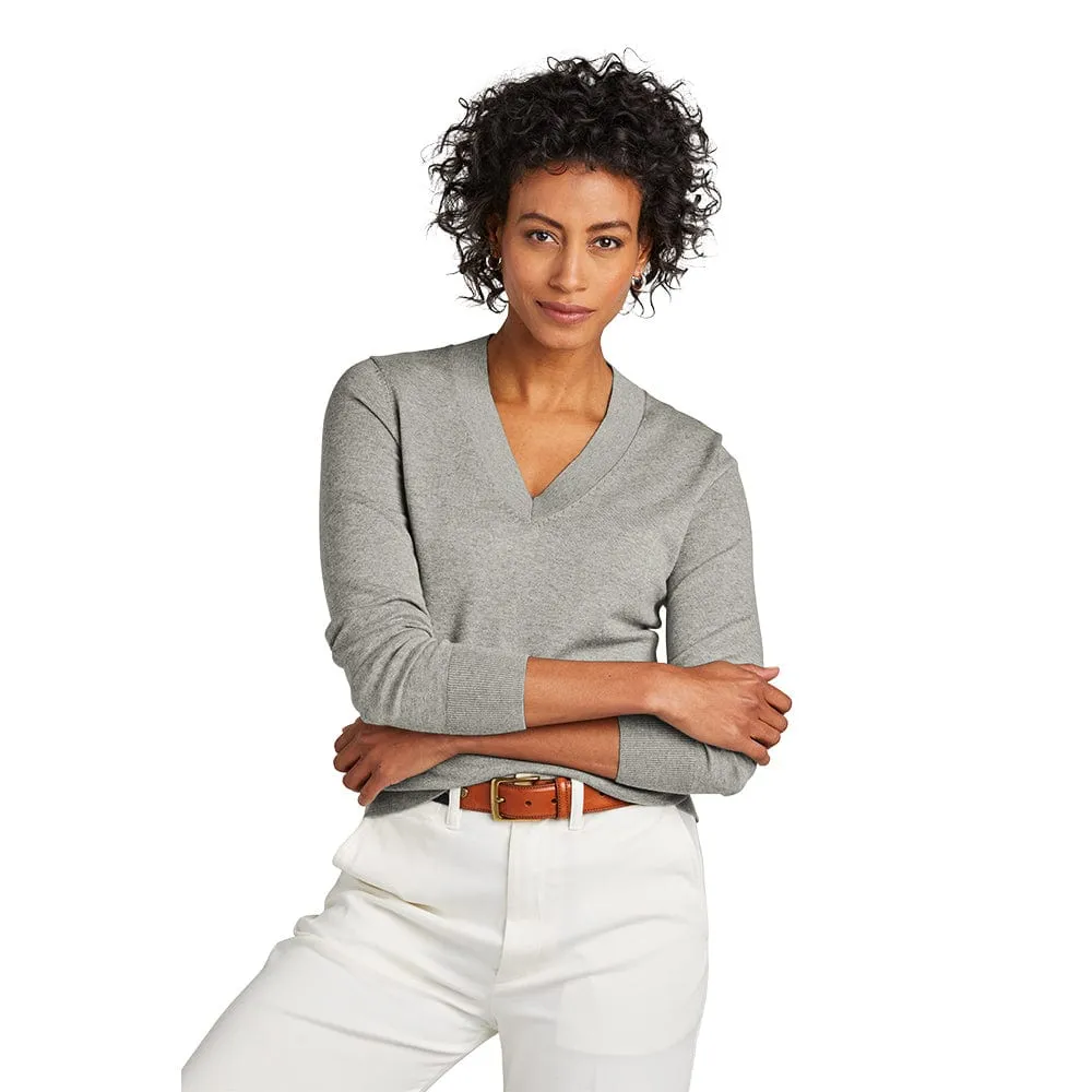 Brooks Brothers - Women's Cotton Stretch V-Neck Sweater