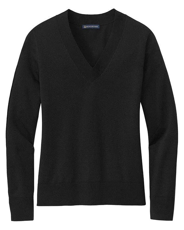 Brooks Brothers - Women's Cotton Stretch V-Neck Sweater