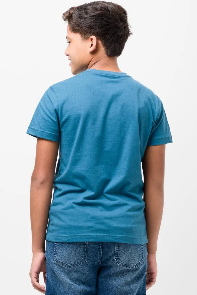 Crew Neck T-Shirt Teal