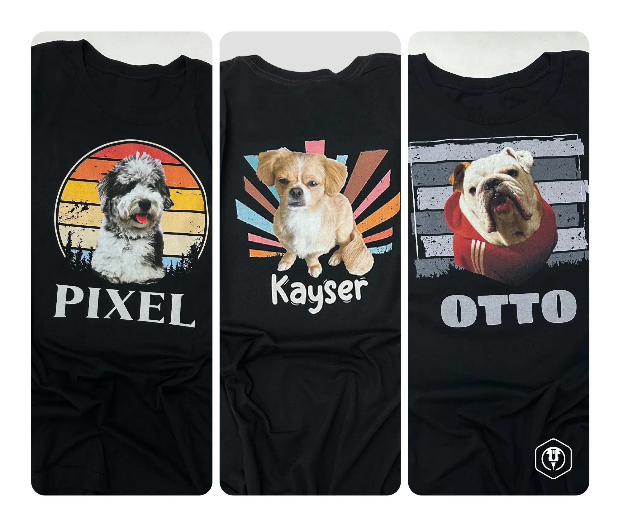 Custom T-Shirt Full Color Dog Design - Gildan 5000