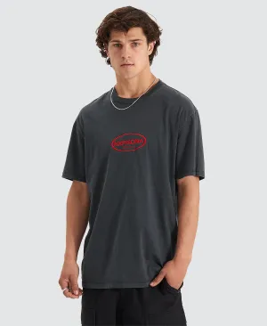 Cycle Relaxed T-Shirt Pigment Anthracite Black