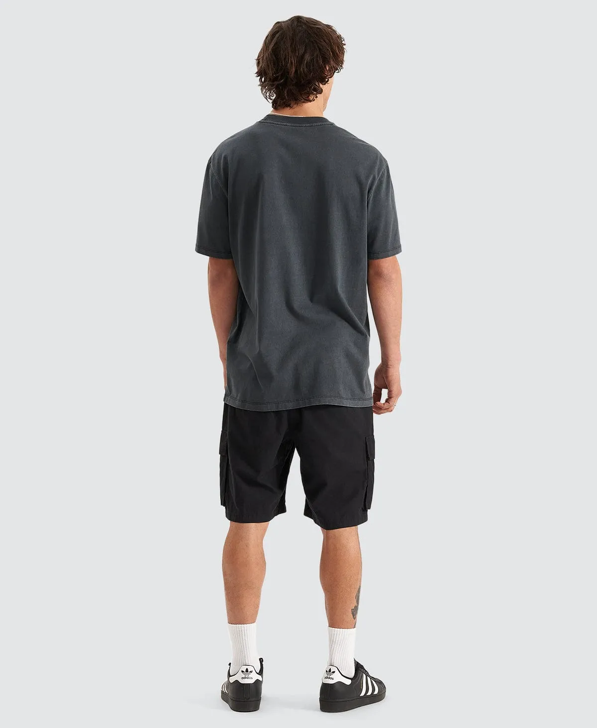Cycle Relaxed T-Shirt Pigment Anthracite Black