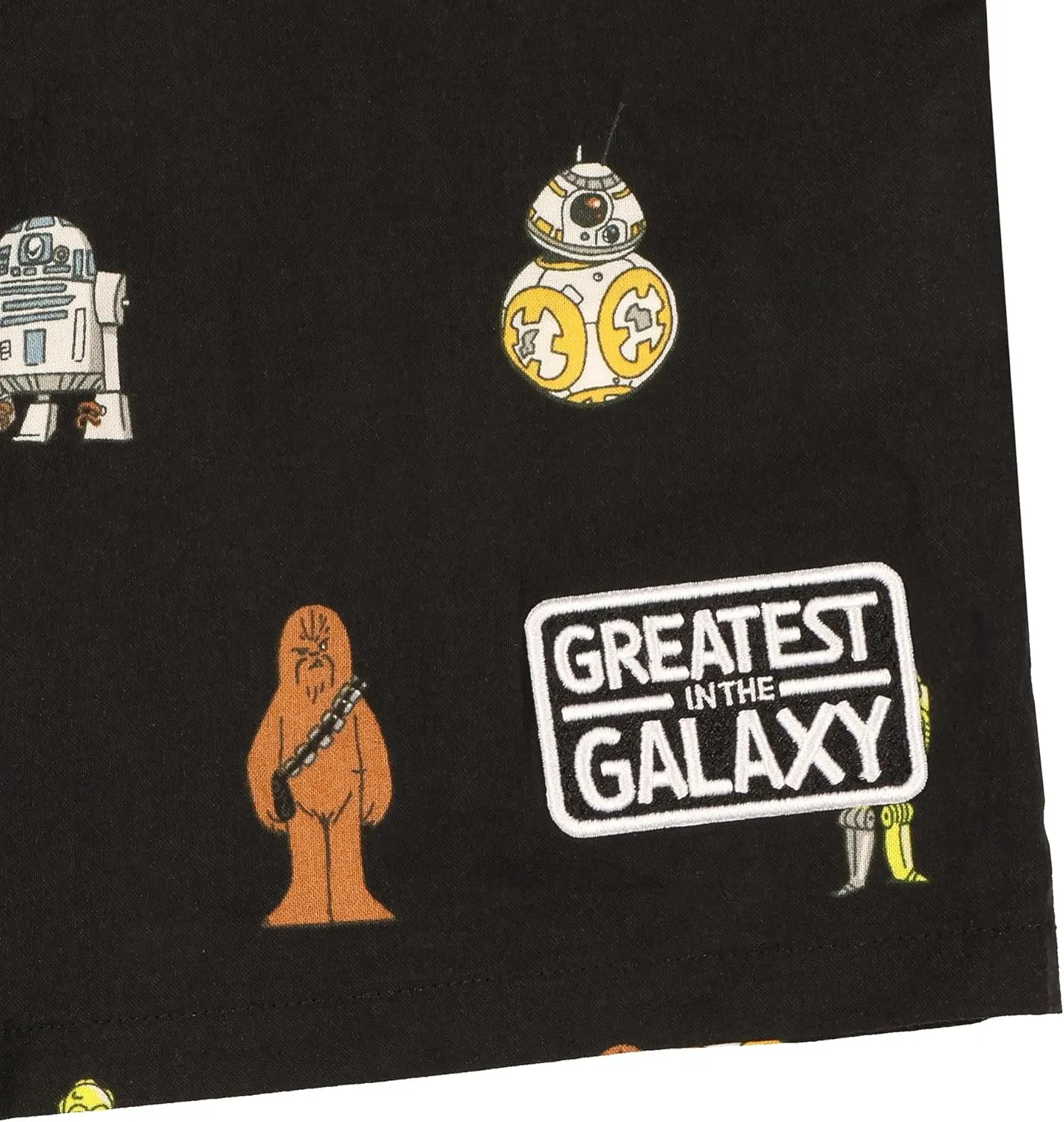 Disney Star Wars Men's Greatest in The Galaxy Adult Button Up Camp Shirt