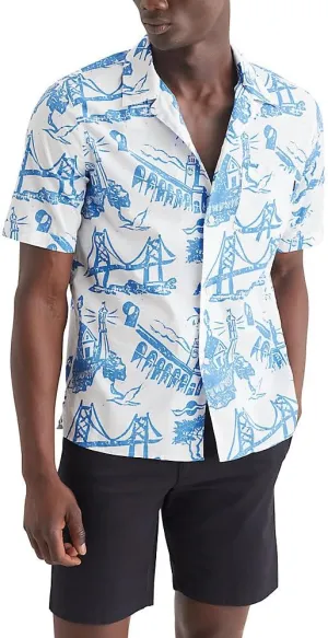 DOCKERS Mens Short Sleeve Camp Collar Shirt (Regular and Big & Tall)