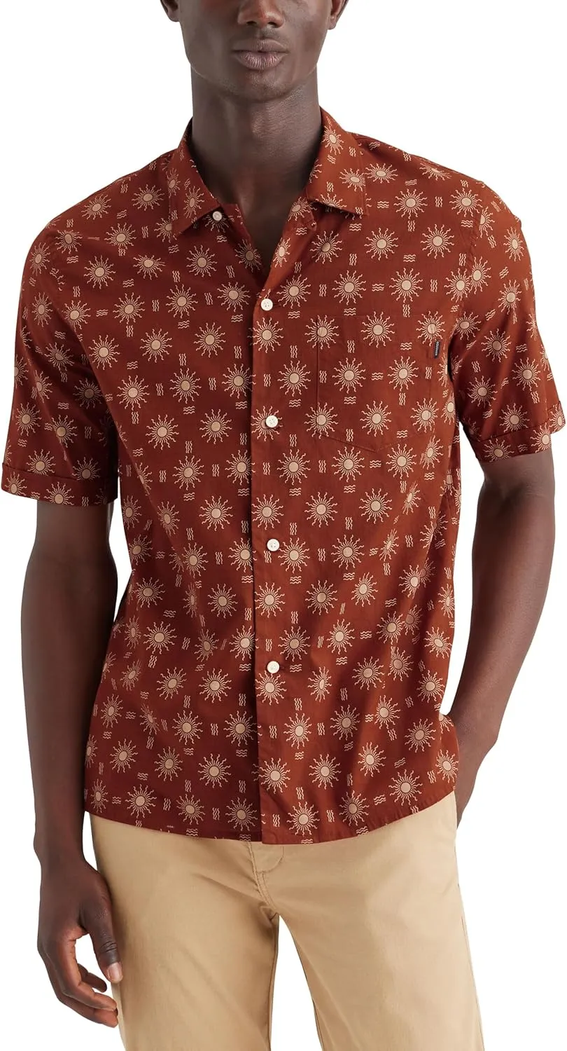 DOCKERS Mens Short Sleeve Camp Collar Shirt (Regular and Big & Tall)