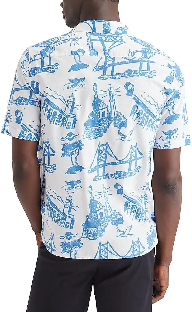 DOCKERS Mens Short Sleeve Camp Collar Shirt (Regular and Big & Tall)