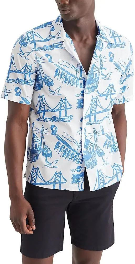 DOCKERS Mens Short Sleeve Camp Collar Shirt (Regular and Big & Tall)