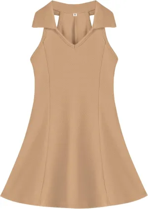 DREAM BUS Baby Girls Sleeveless Dress Toddler Girls Summer Dress A-Line Holiday Sundress for Little Girls Toddler Beach Dress