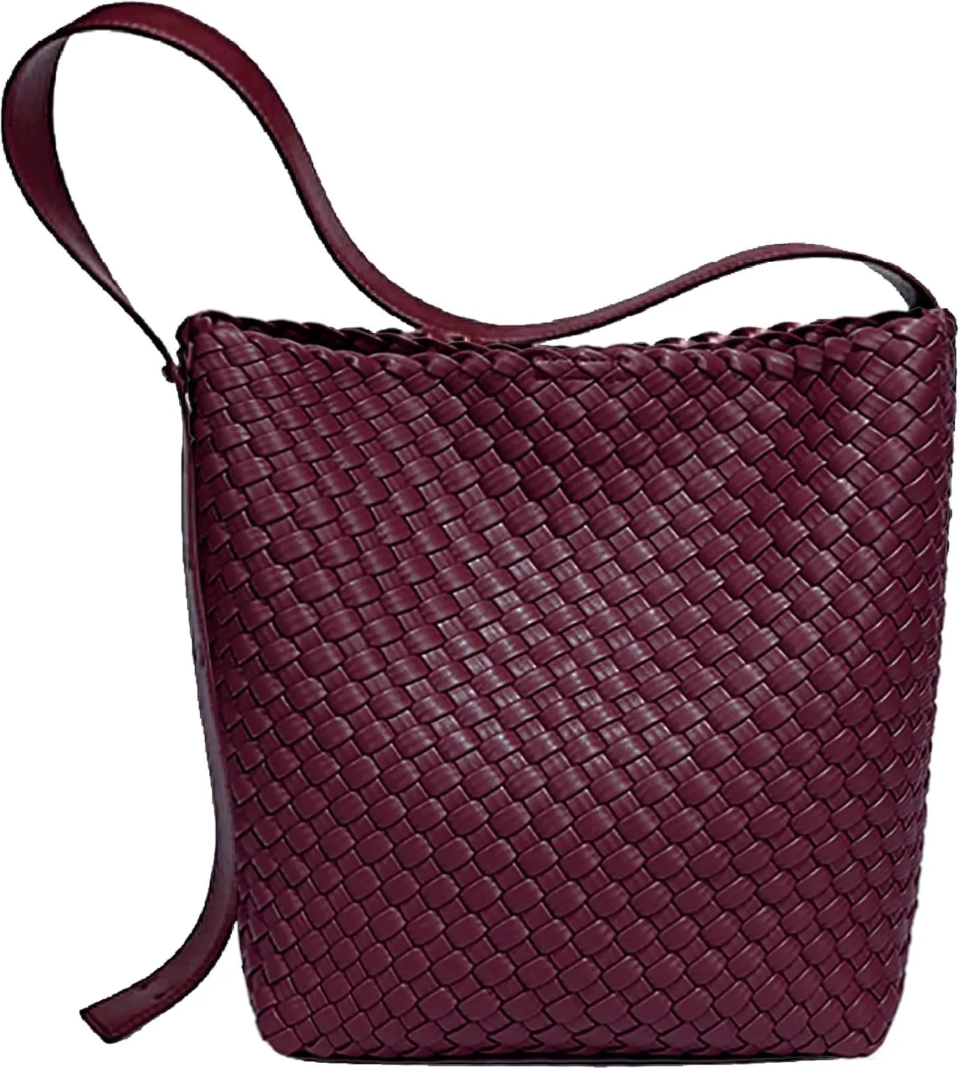 Fashion Woven Tote Bag for Women, Female Hobo Bag, Beach Handbag Purse, Travel Shoulder Bag with Adjustable Strap
