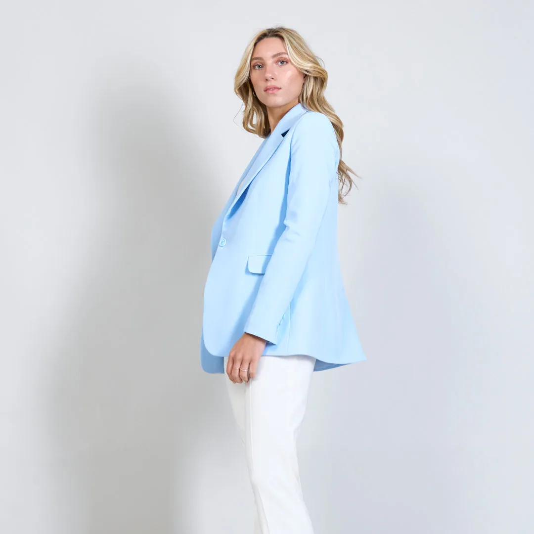 Formal plain notch collar coat wholesale