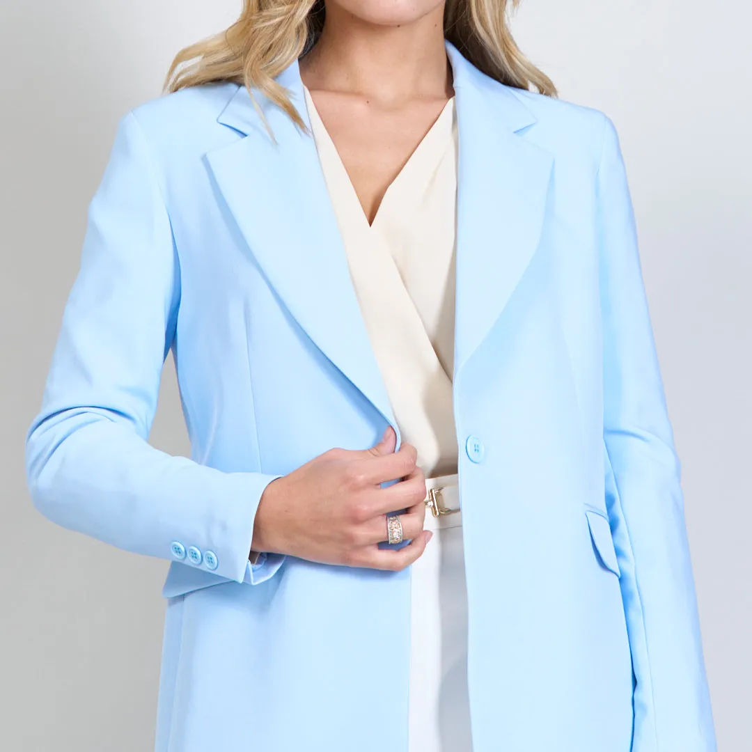 Formal plain notch collar coat wholesale