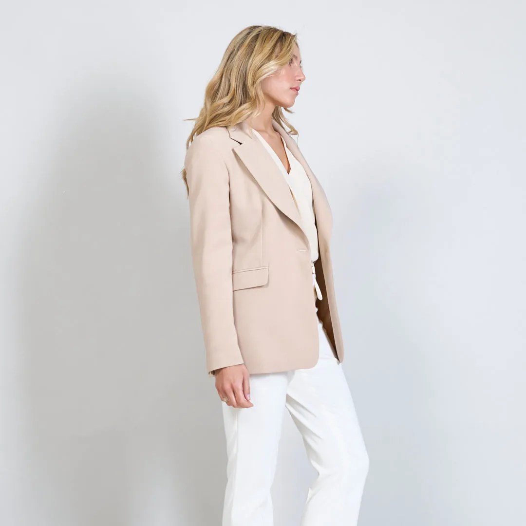 Formal plain notch collar coat wholesale