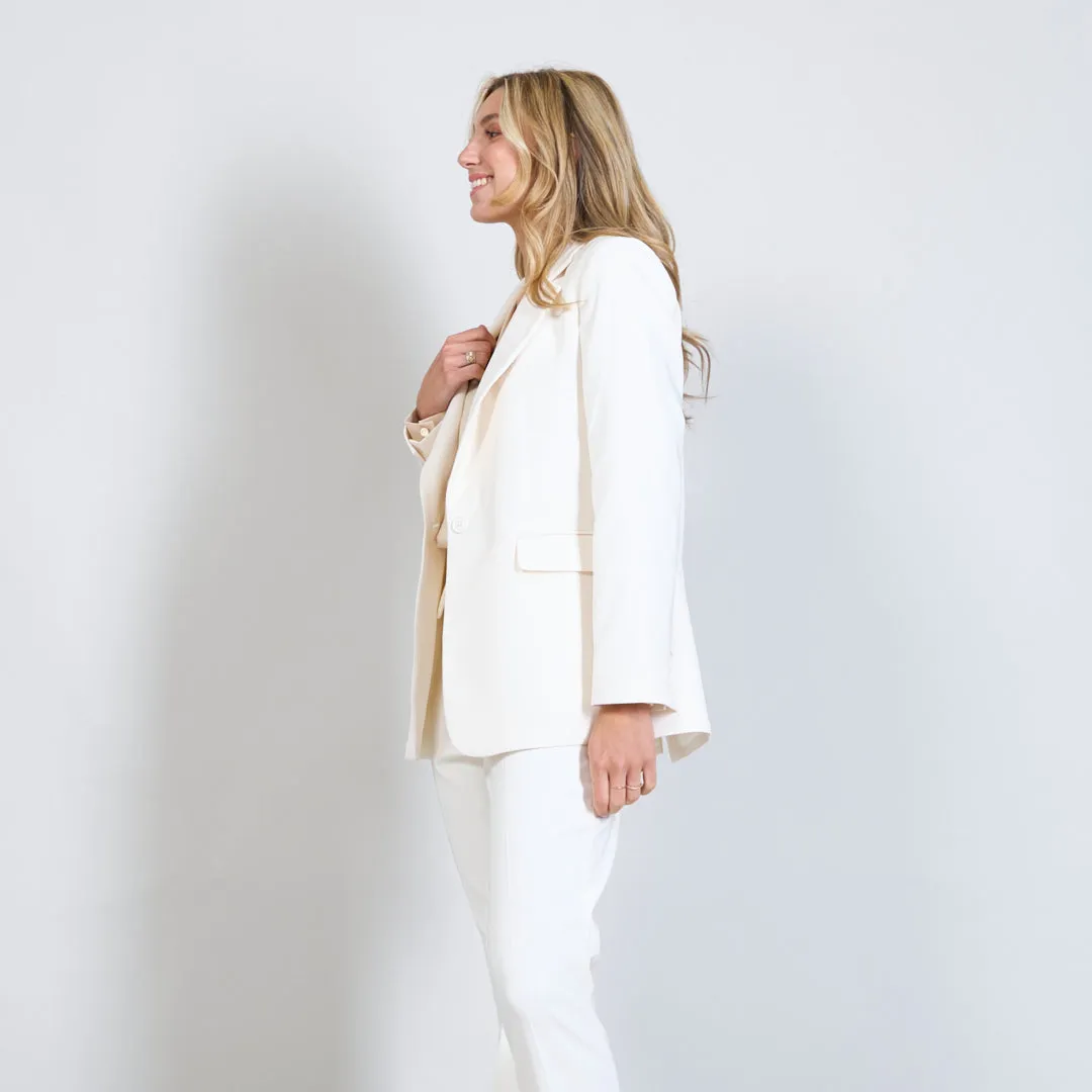 Formal plain notch collar coat wholesale