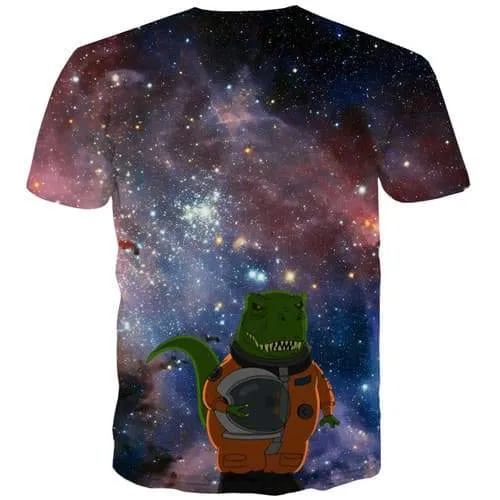 Galaxy Space T-shirt Men Nebula T shirts Funny Astronaut Tshirt Printed Animal Tshirt Anime Gothic T-shirts 3d Short Sleeve