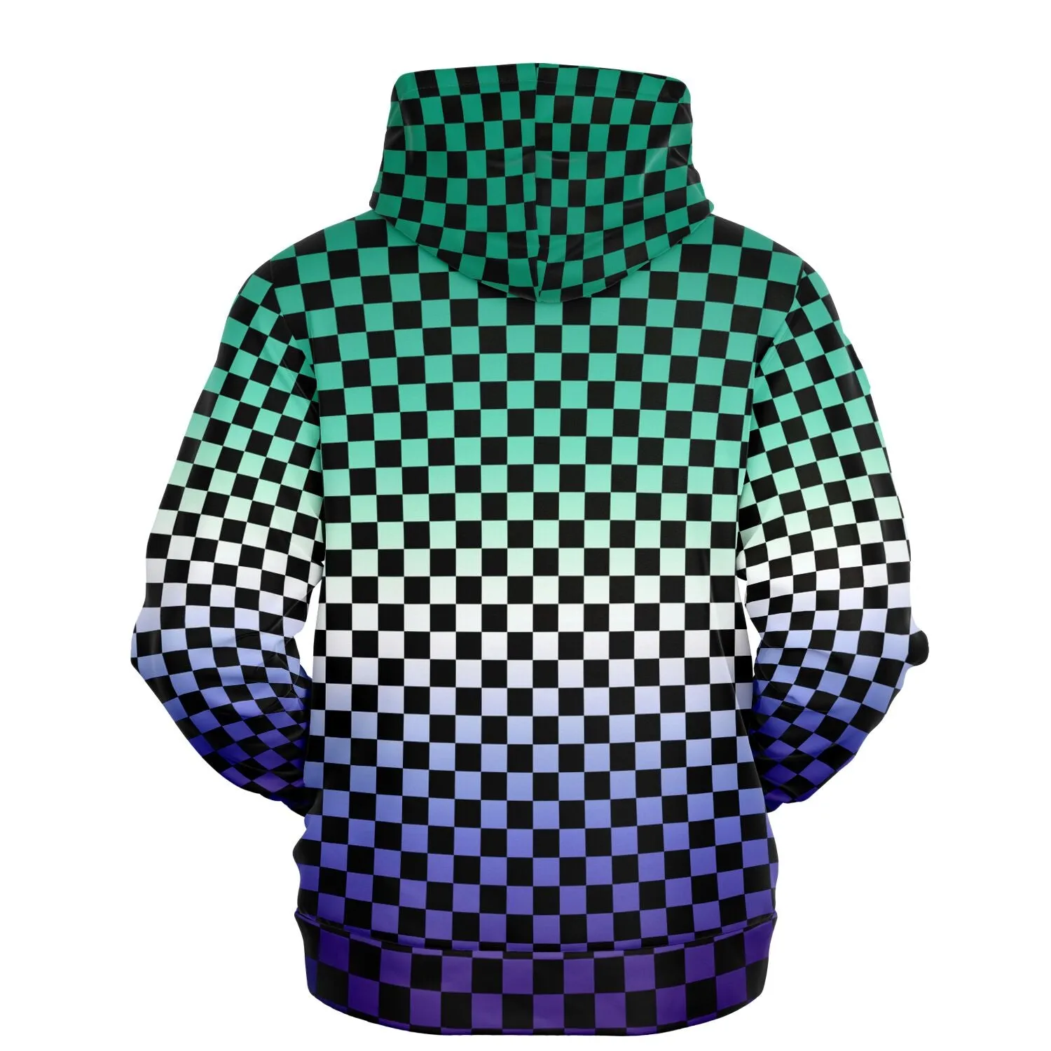 Gay Vincian Pride Black Checkered Pullover Hoodie