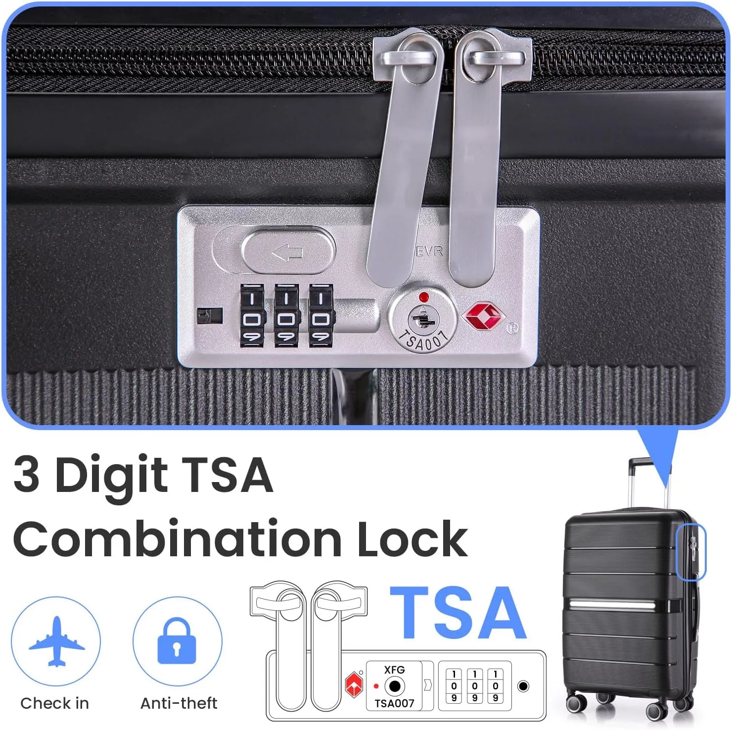 Henf 4 Piece Hardside Luggage Set(14/20/24/28), Lightweight Hardshell Suitcase Set, Expandable Carry On Luggage Set with Double Spinner Wheels,TSA Lock,Travel Rolling Suitcase Clearance for Women Men