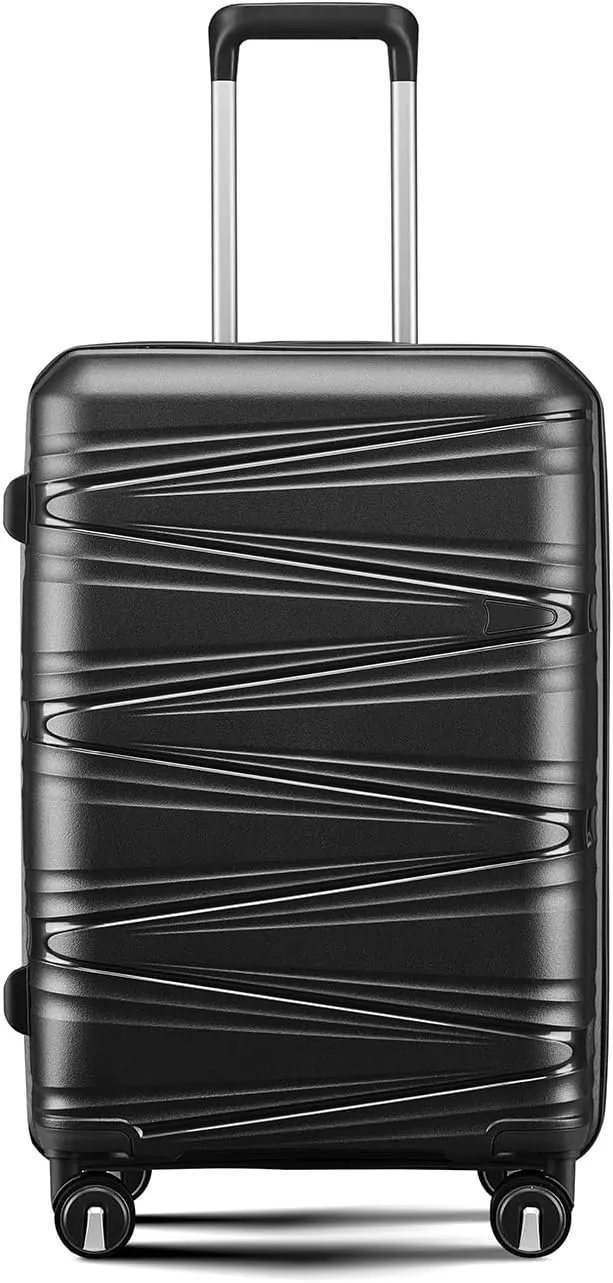 Henf 4 Piece Hardside Luggage Set(14/20/24/28), Lightweight Hardshell Suitcase Set, Expandable Carry On Luggage Set with Double Spinner Wheels,TSA Lock,Travel Rolling Suitcase Clearance for Women Men