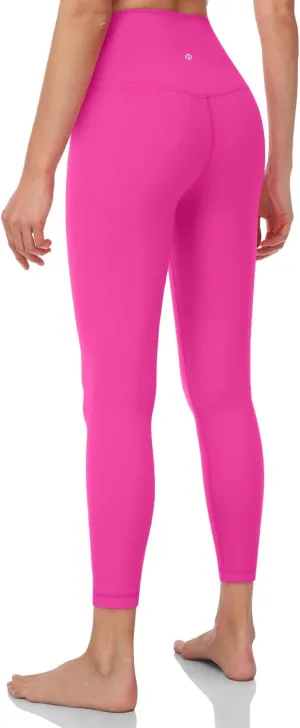 HeyNuts Pure&Plain Workout Pro/Yoga Pro 7/8 Athletic Leggings for Women, High Waisted Compression Tummy Control Pants 25''