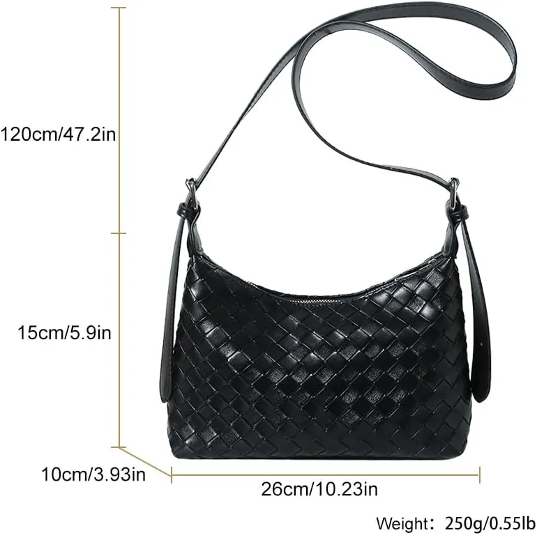 Hobo Bags for Women,Vegan PU Leather Crescent Shoulder Bag Crossbody Handbag Underarm Bag with Adjustable Strap