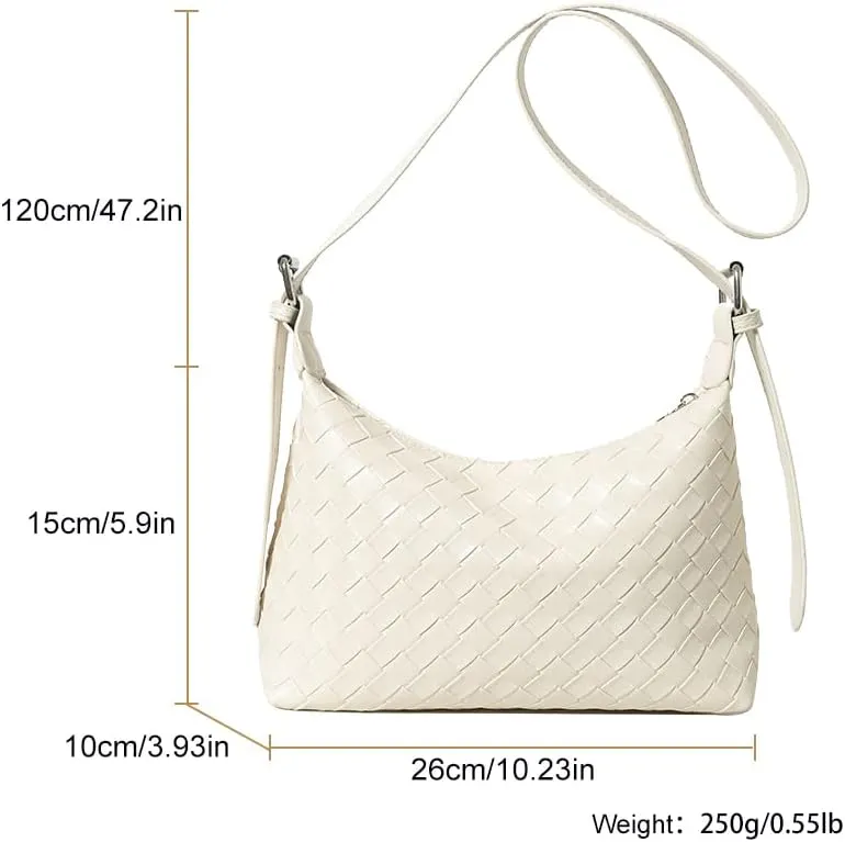 Hobo Bags for Women,Vegan PU Leather Crescent Shoulder Bag Crossbody Handbag Underarm Bag with Adjustable Strap
