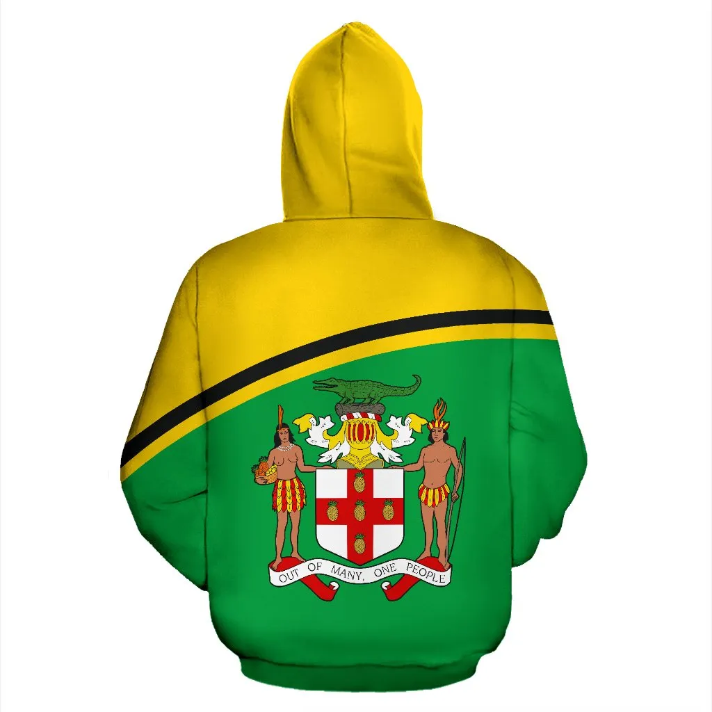Jamaica All Over Hoodie - Curve Version - BN04