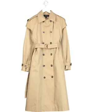 Karen Millen Beige Tailored Double Breasted Trench Coat UK 6