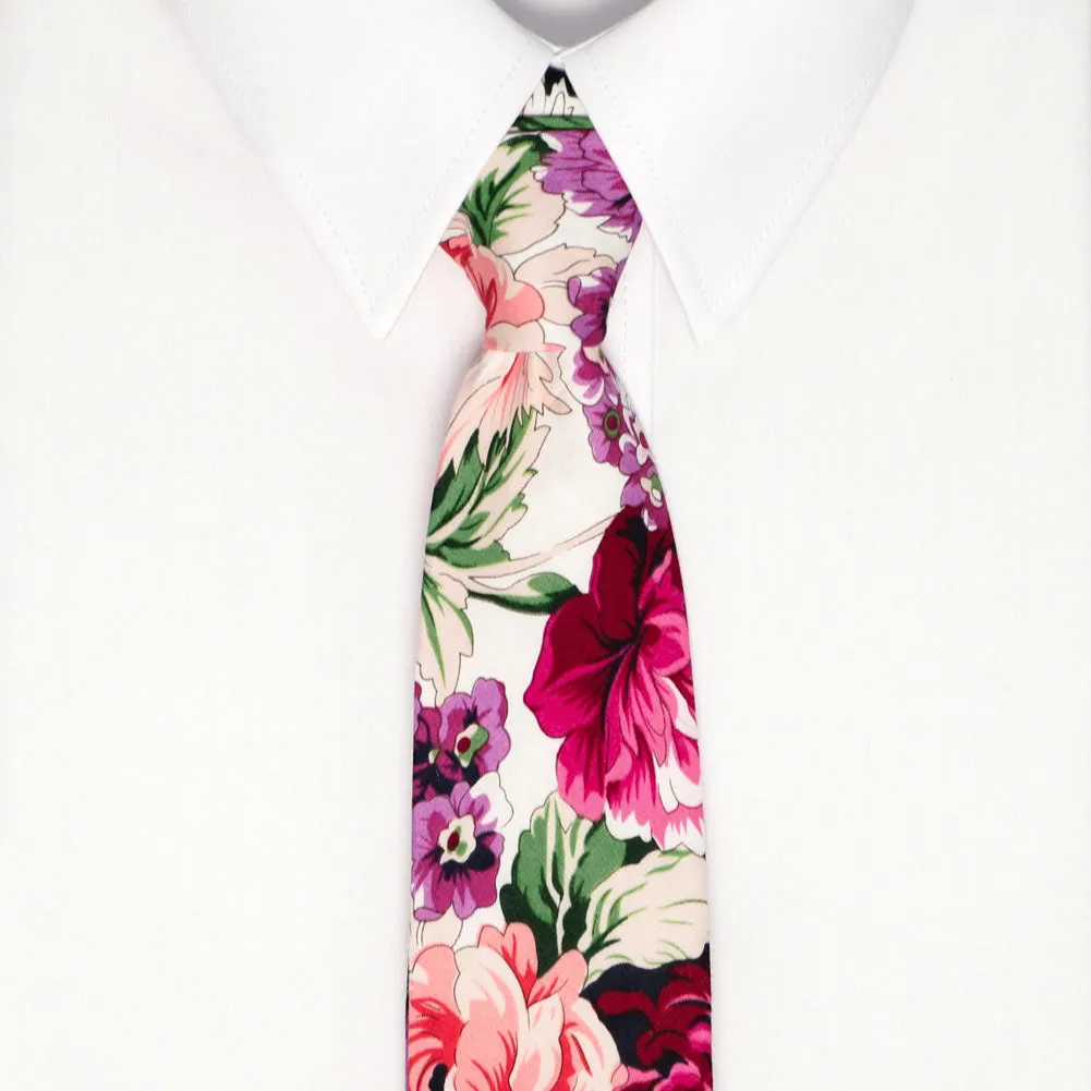 Kingsburg Peony Floral Tie