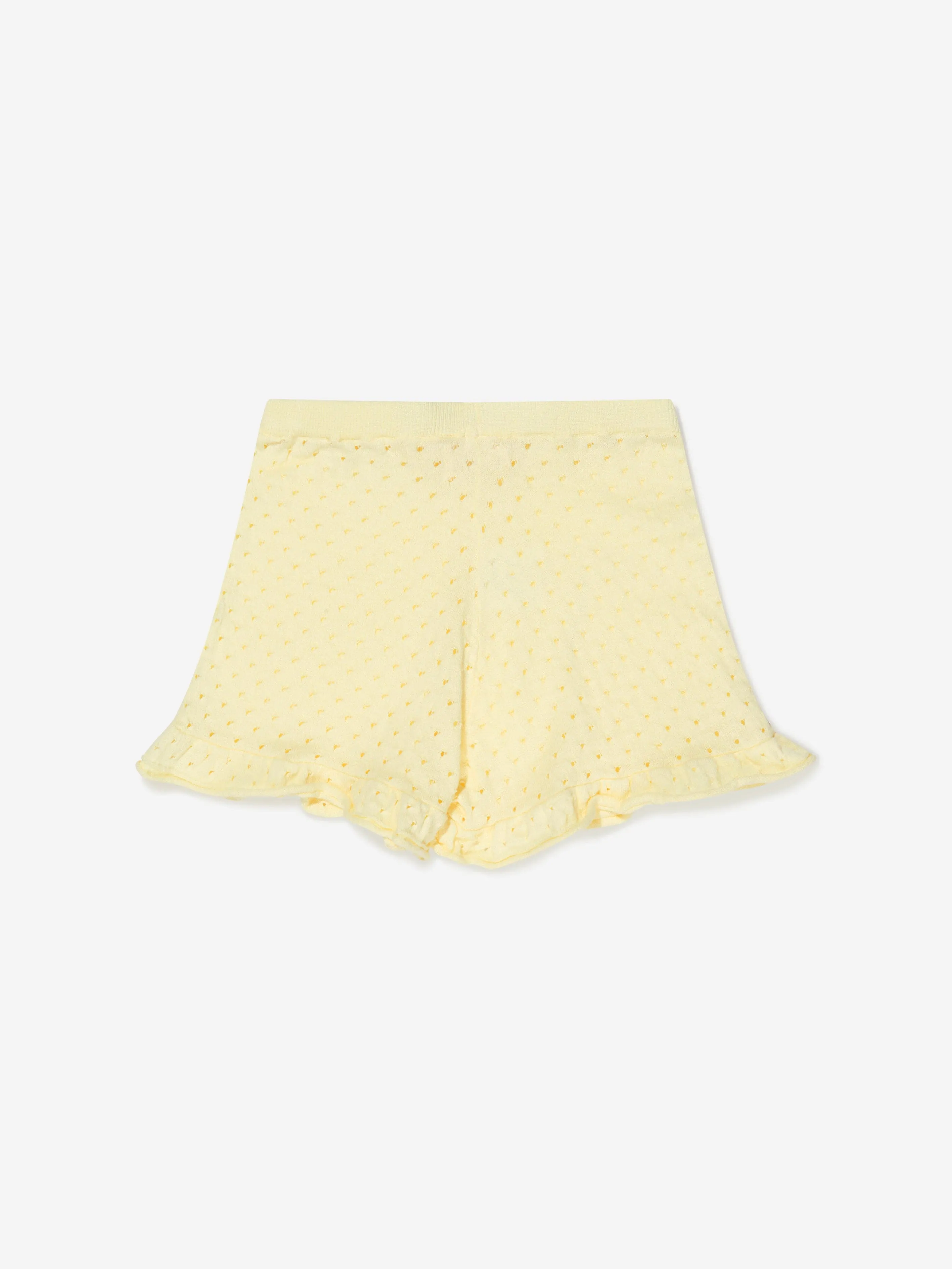 Konges Slojd Girls Organic Cotton Frilly Shorts
