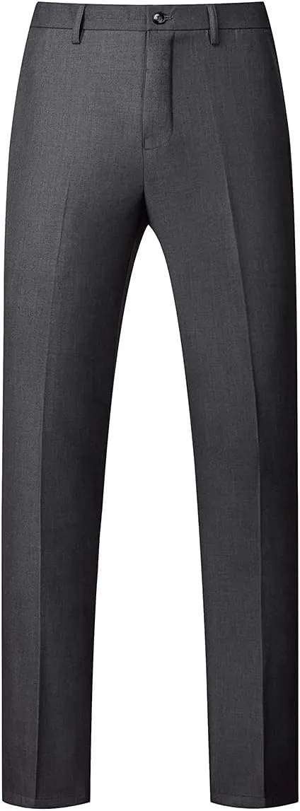 KUDORO Mens Suits Slim Fit 2 Piece Formal Two Button Single Breasted Tuxedo for Men Wedding Casual Business Jacket Pants