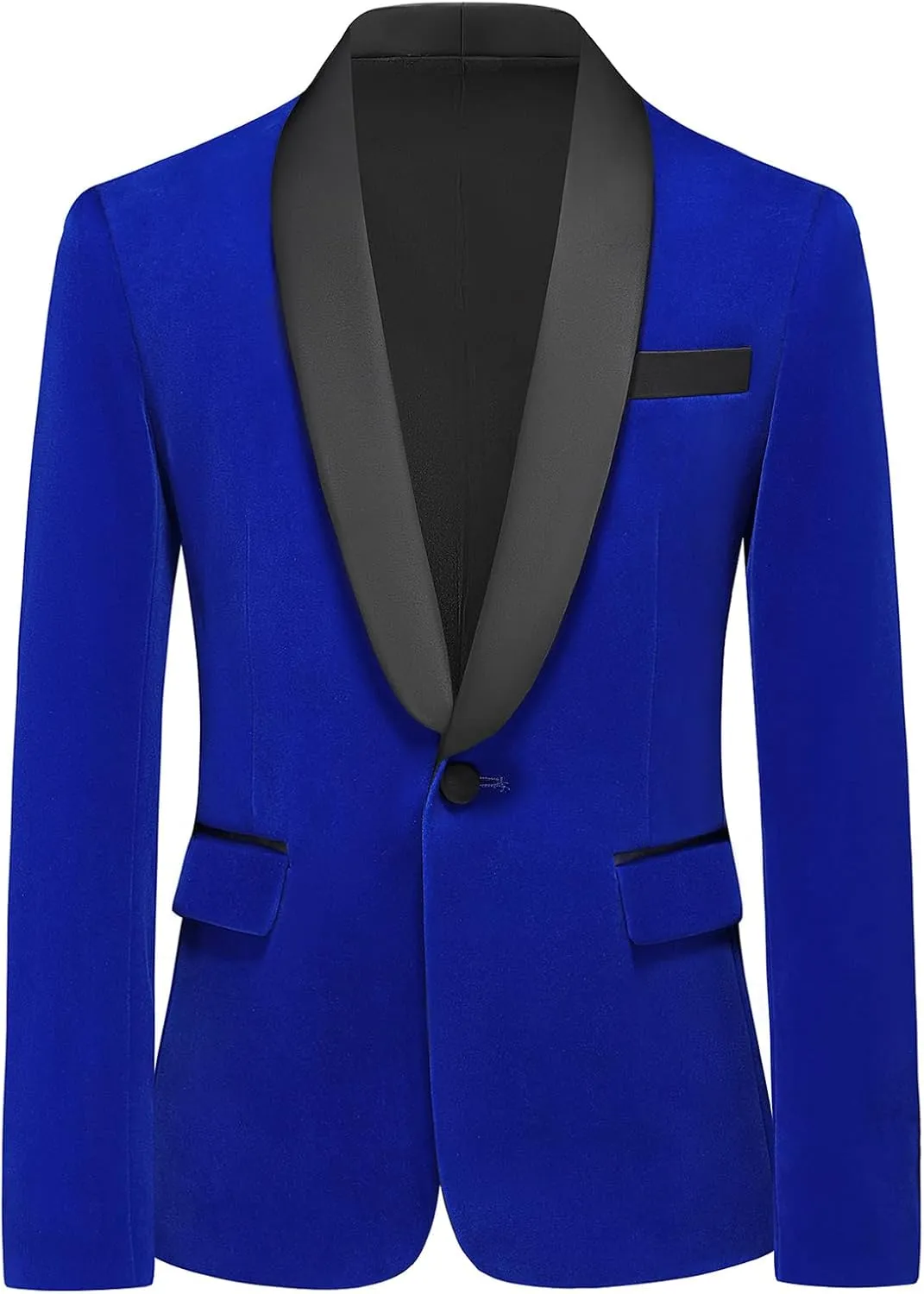 Lamgool Boys Velvet Tuxedo Suit 4 Piece Slim Fit Kids Formal Outfit Set with Blazer Dress Shirt Pant Bow Tie for Wedding