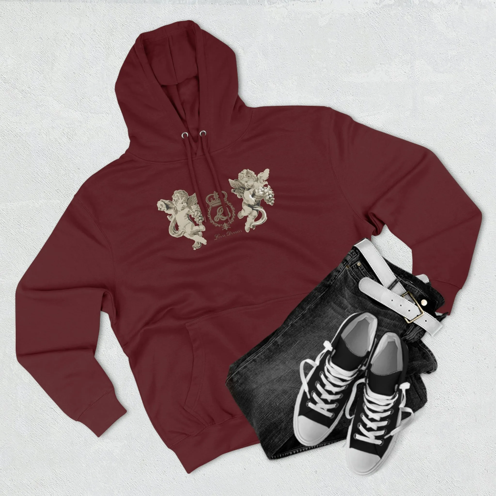 LD Guardian Angels & Crown Holder Unisex Premium Pullover Hoodie