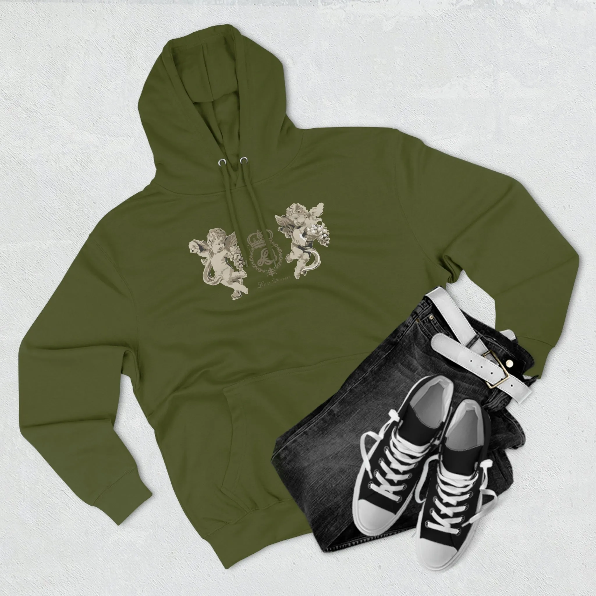 LD Guardian Angels & Crown Holder Unisex Premium Pullover Hoodie