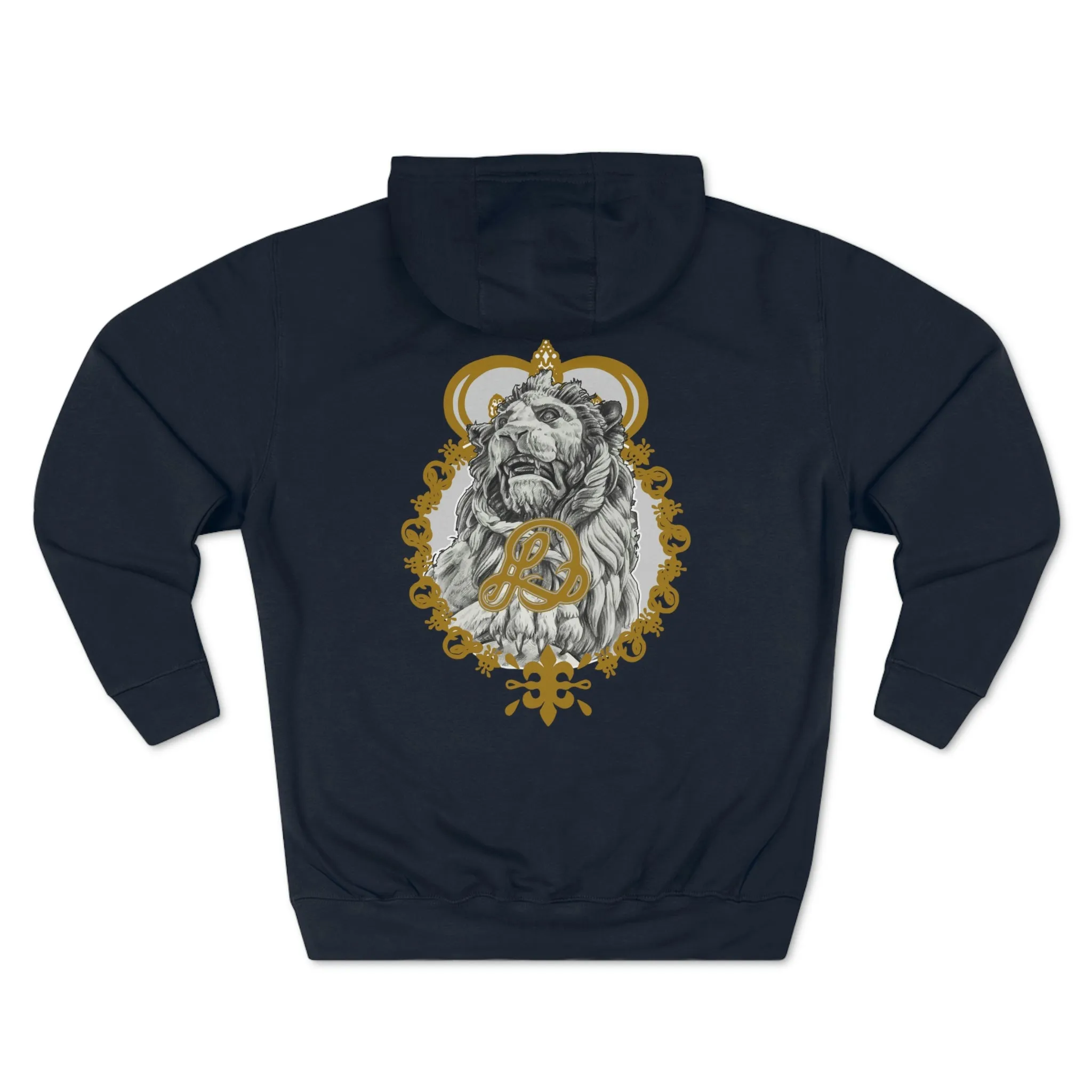 LD K.I.N.G & Crown Holder Unisex Premium Pullover Hoodie