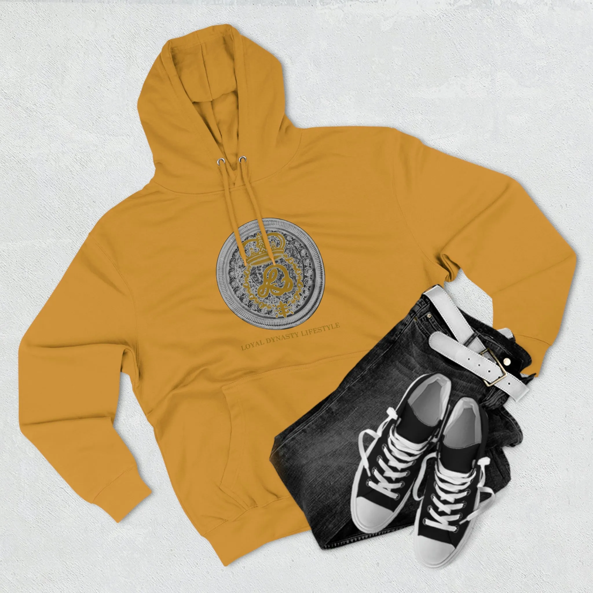 LD K.I.N.G & Crown Holder Unisex Premium Pullover Hoodie