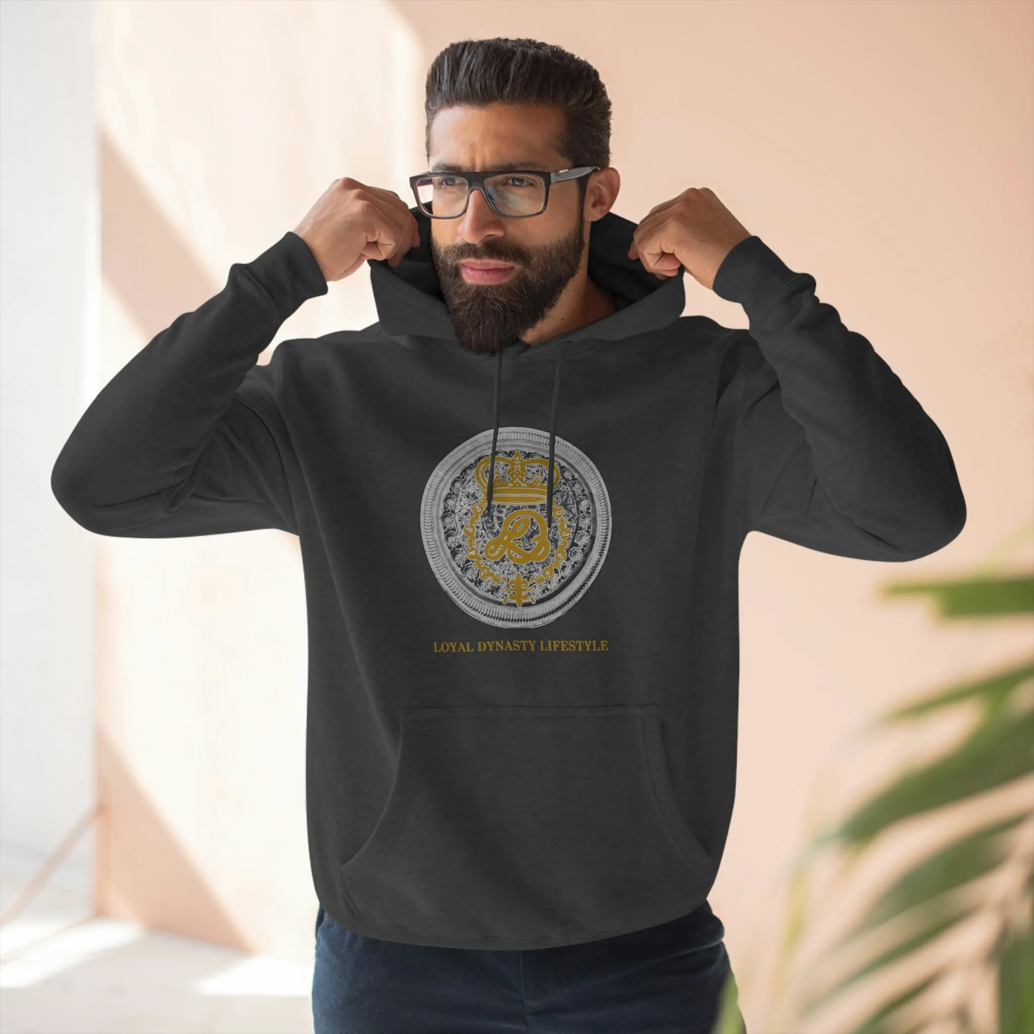 LD K.I.N.G & Crown Holder Unisex Premium Pullover Hoodie