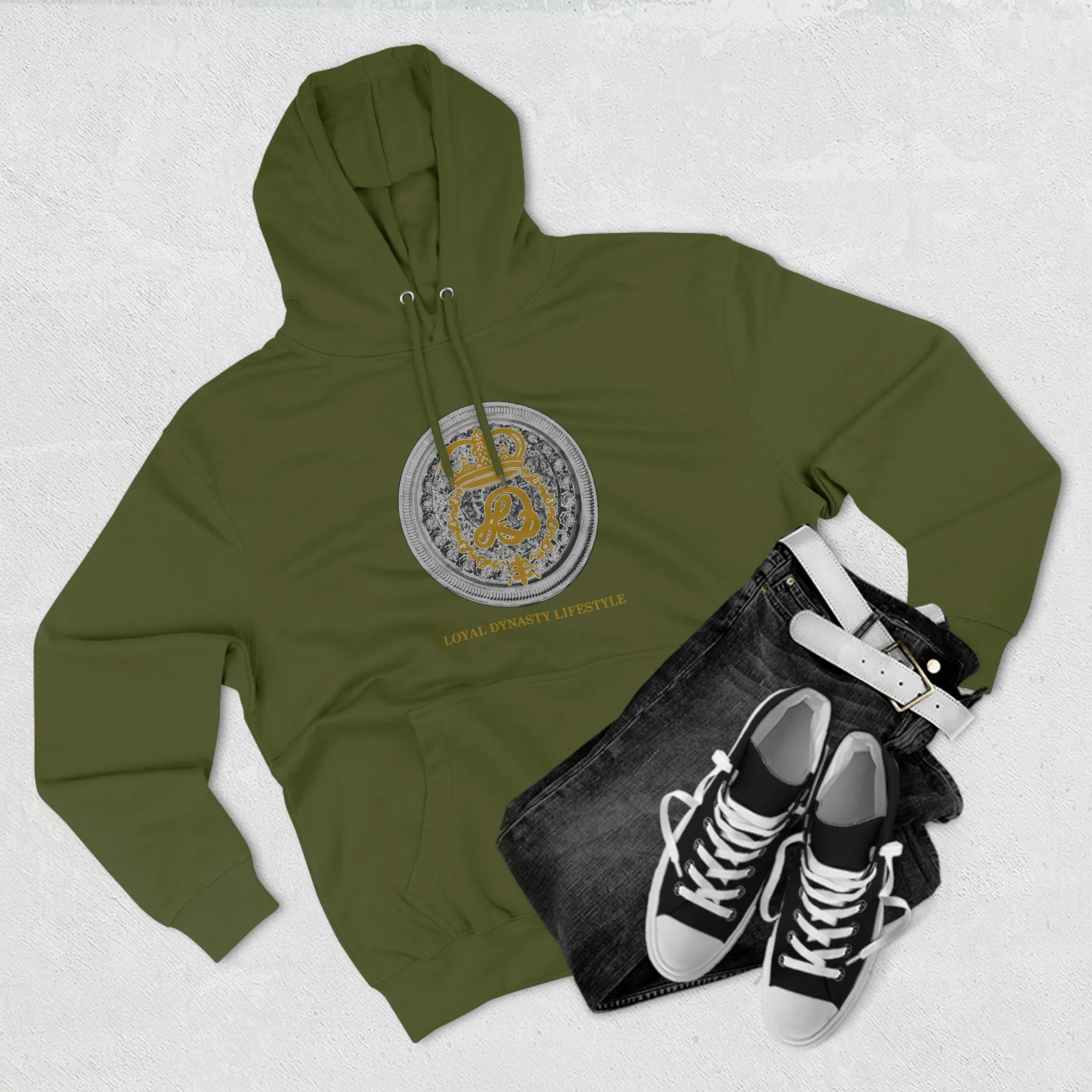 LD K.I.N.G & Crown Holder Unisex Premium Pullover Hoodie