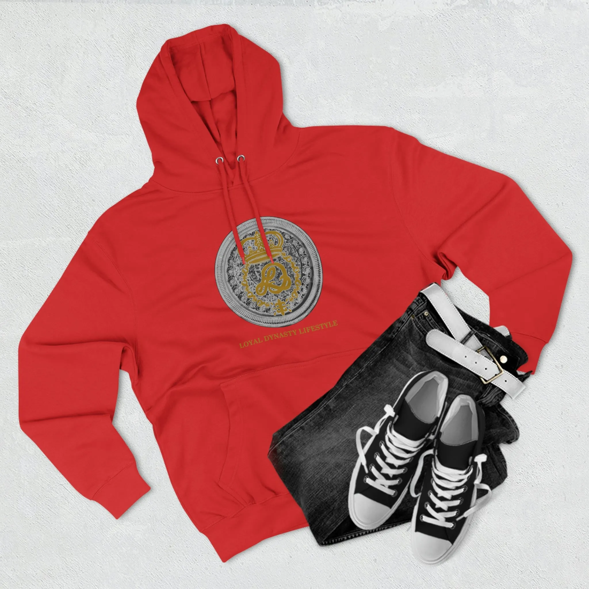 LD K.I.N.G & Crown Holder Unisex Premium Pullover Hoodie