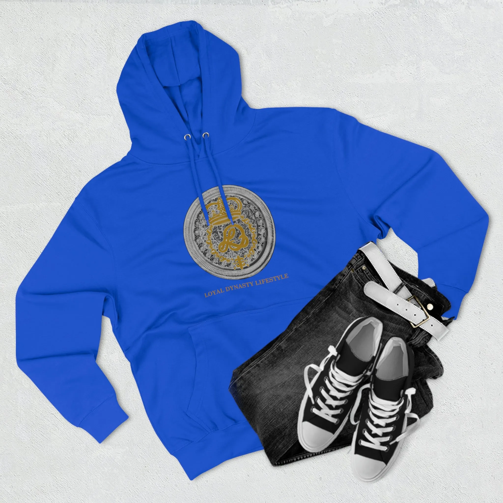 LD K.I.N.G & Crown Holder Unisex Premium Pullover Hoodie