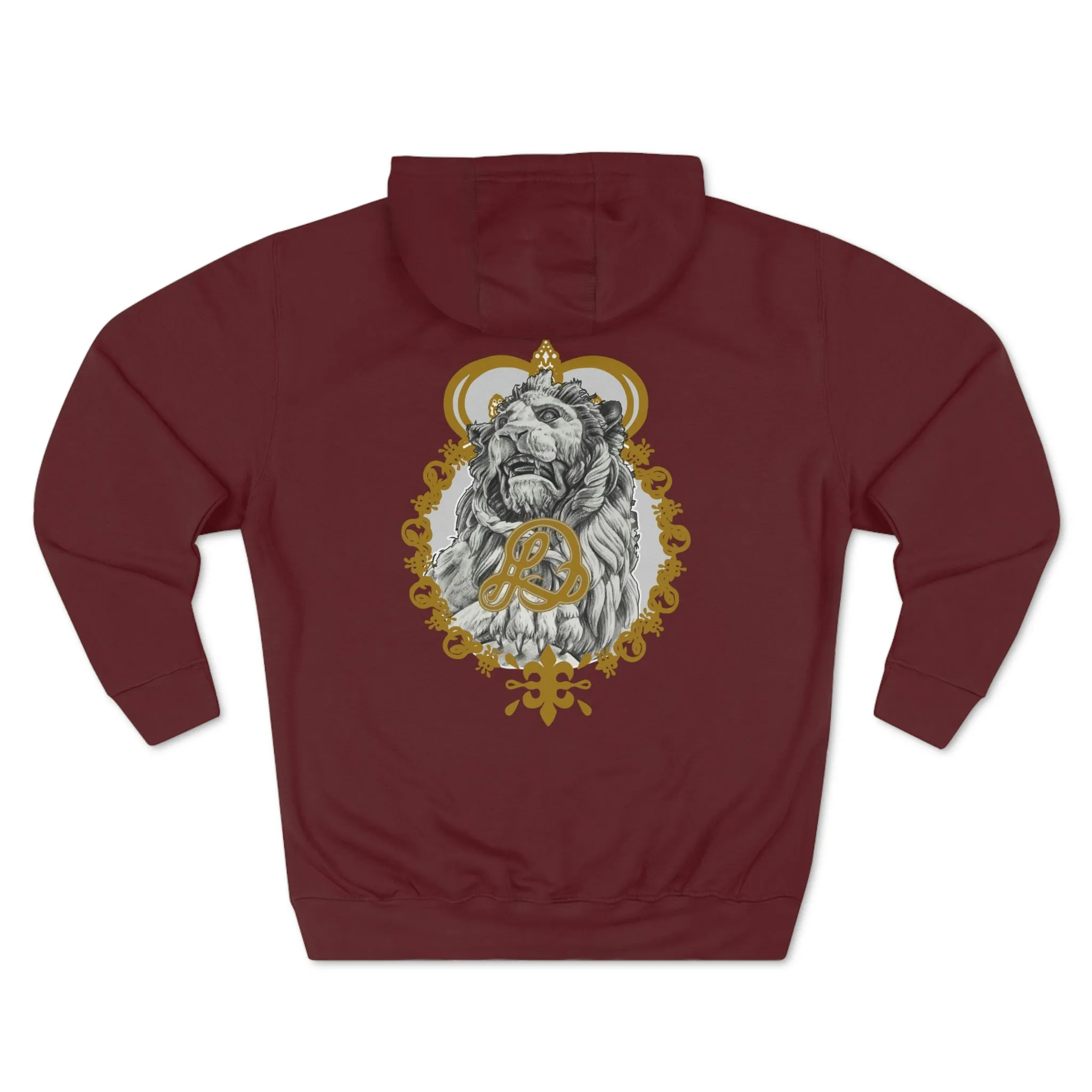 LD K.I.N.G & Crown Holder Unisex Premium Pullover Hoodie