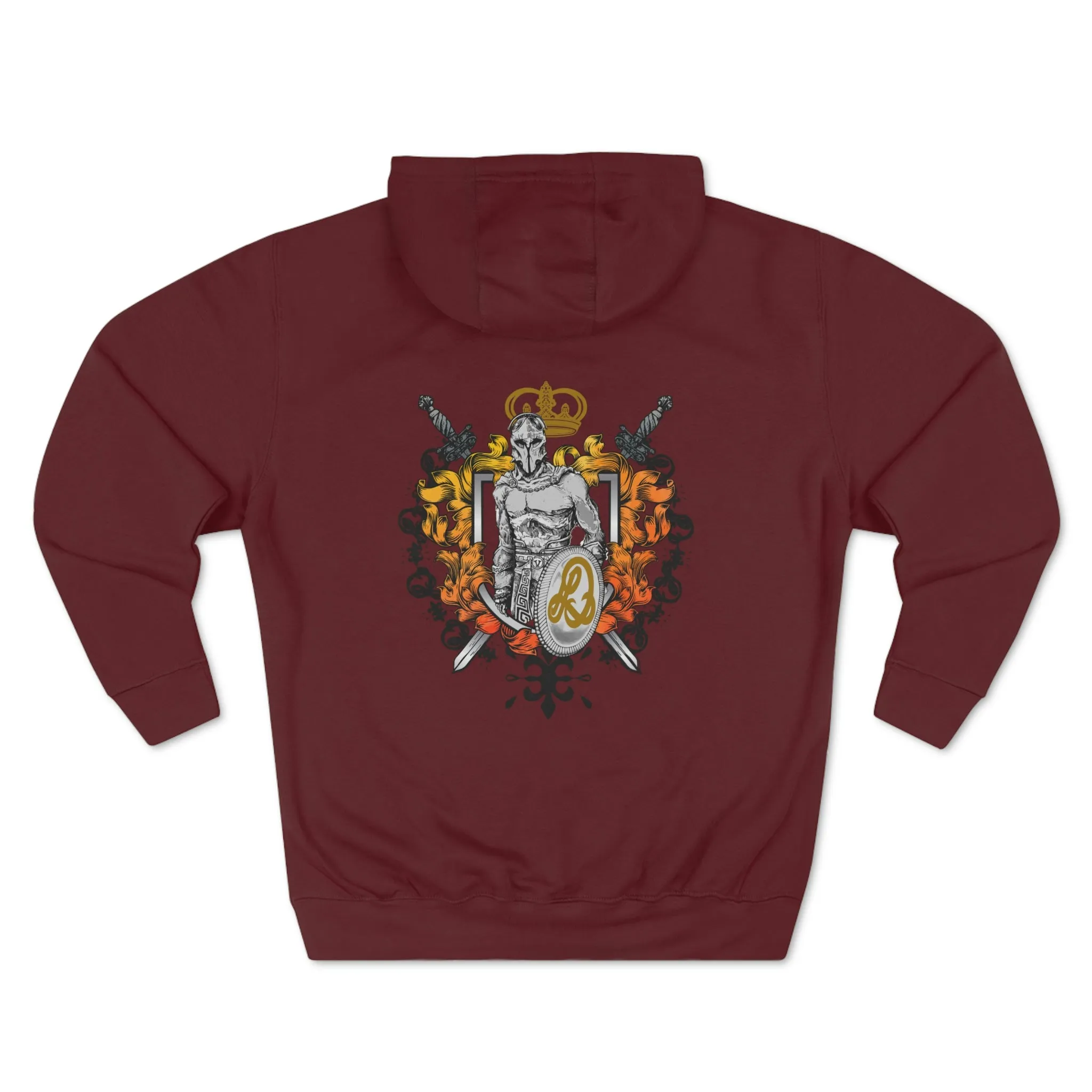 LD Spartan & Crown Holder Unisex Premium Pullover Hoodie
