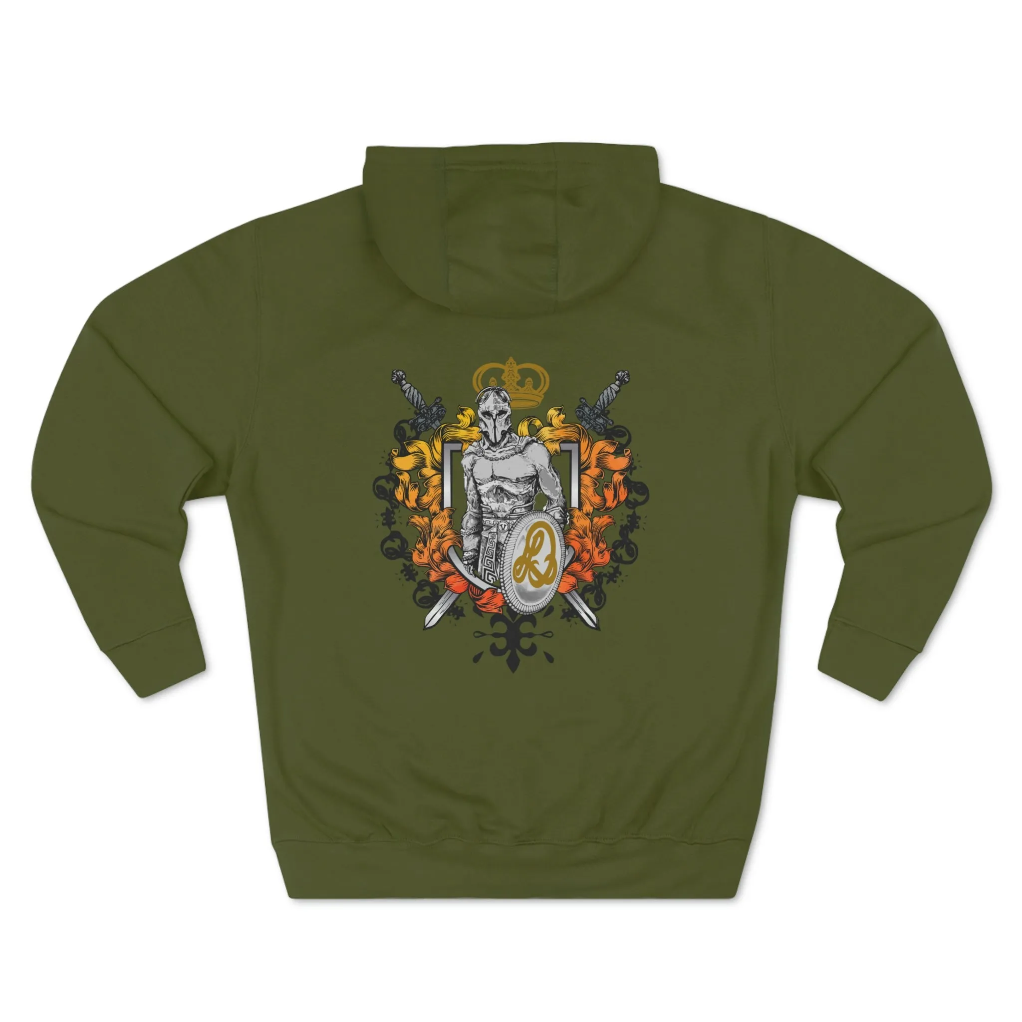 LD Spartan & Crown Holder Unisex Premium Pullover Hoodie