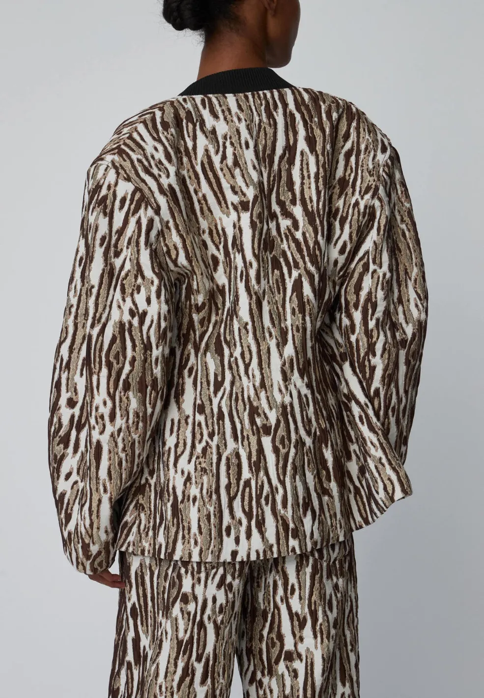 Leopard Jacquard Blazer