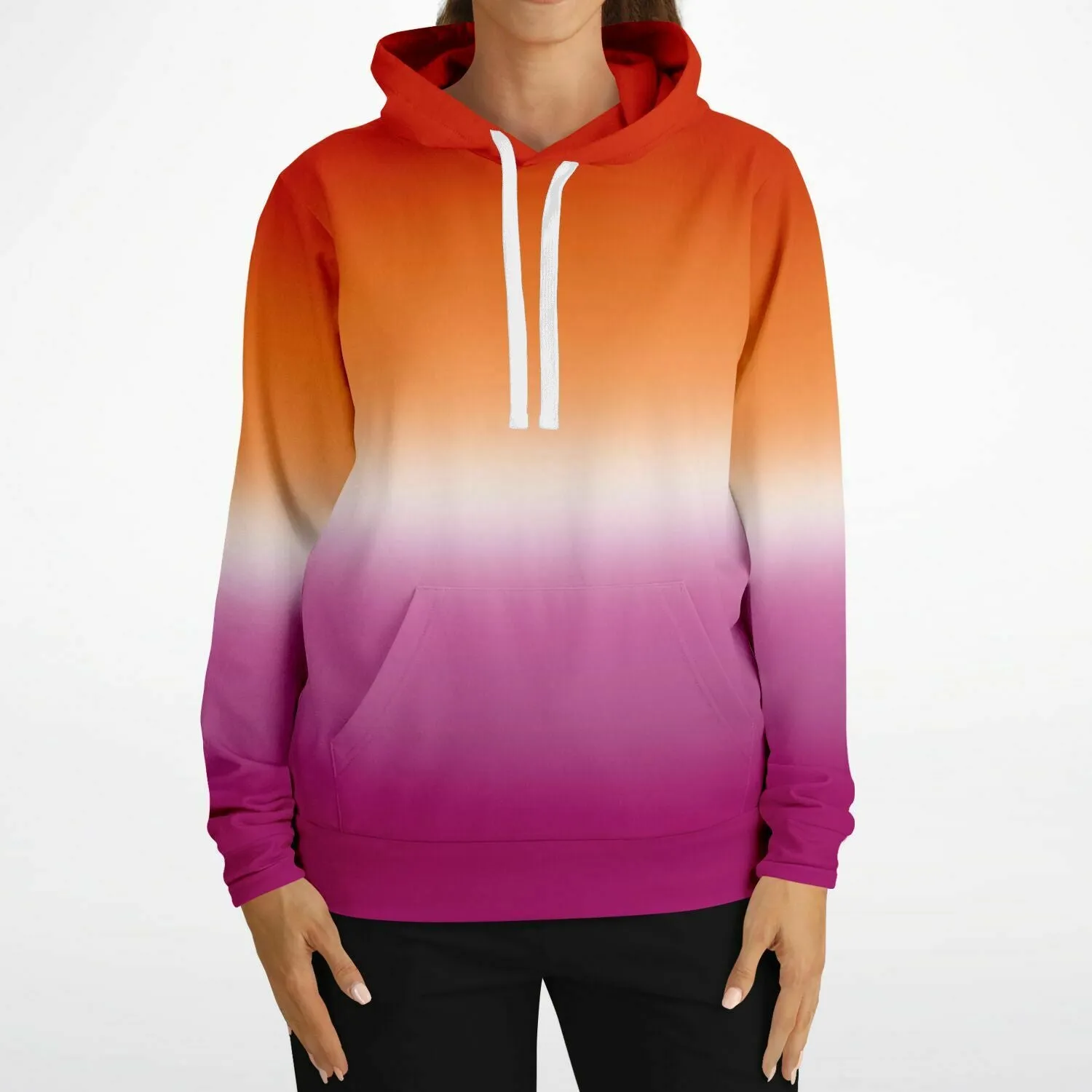 Lesbian Pride Ombre Pullover Hoodie
