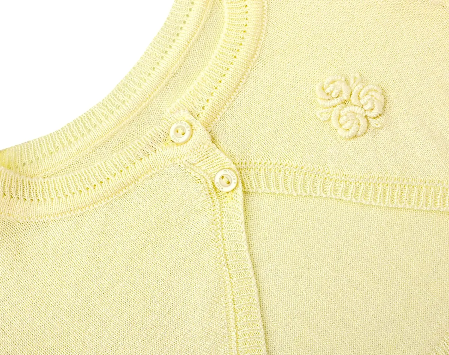 Lilax Baby Girls' Long Sleeve Cardigan Shrug, Button Closure Bolero